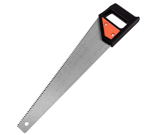Ножовка по дереву, 400 мм, 5-6 TPI, каленый зуб, линейка, пластиковая рукоятка Sparta