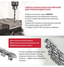 Сверло по металлу спиральное P.I.T. AMED01-0004