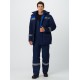 Костюм зимний Титан (тк.Смесовая,210) п/к, т.синий/васильковый