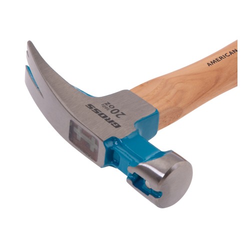 Молоток-гвоздодер,560 г, угол 75, магнит, обрезиненная рукоятка AMERICAN HICKORY GROSS Молоток-гвоздодер,560 г, угол 75, магнит, обрезиненная рукоятка AMERICAN HICKORY GROSS