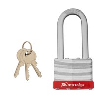 Замок навесной, 50 мм, удлиненная дужка Matrix