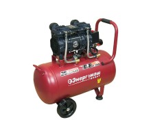 Компрессор безмасляный ВК1-50БМ Энергомаш ГАРАНТ 1,5кВт, 240л/мин, ресивер 50л, бесшумный