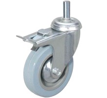 Колесо аппаратное поворотное SCtgb 42 100 мм с болтом и тормозом (F) Колесо аппаратное поворотное SCtgb 42 100 мм с болтом и тормозом (F)