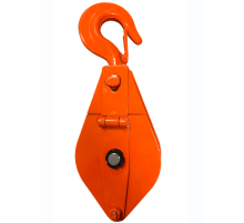 Блок монтажный однорольный с  крюком TOR HQG(L) K1-2,0 т с откидной щекой (G)