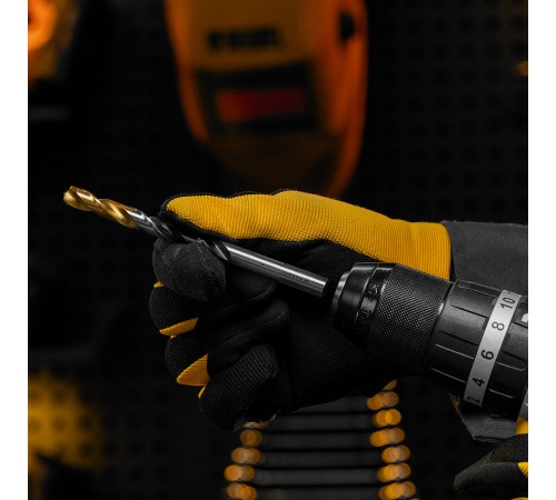 Сверло спиральное по металлу 9 x 125мм, Р6М5, Golden Tip, многогранная заточка Denzel