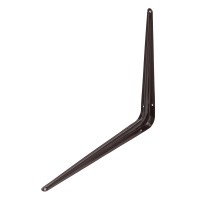 Кронштейн угловой с ребром, 300 х 350 мм, коричневый Сибртех