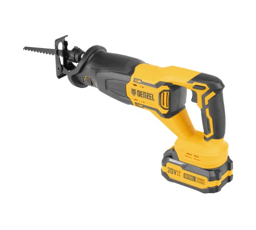 Пила сабельная аккумуляторная бесщет. RS-250, Li-Ion, 20 В Denzel