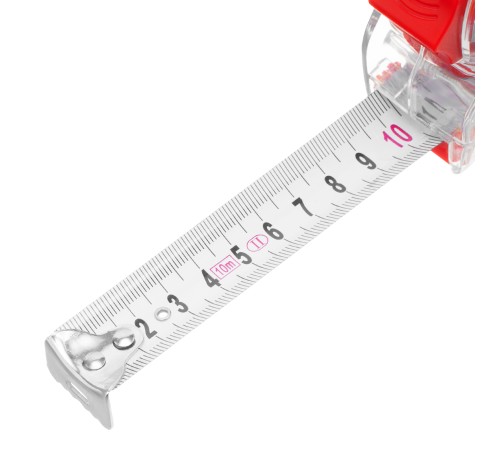 Рулетка Crystal,10 м х 25 мм,корпус из поликарбоната Matrix