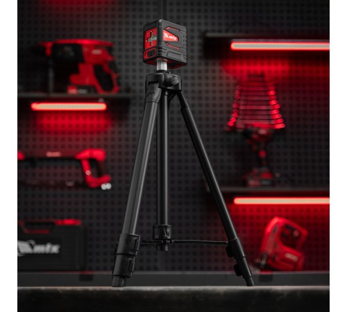 Лазерный уровень QBC GREEN Pro SET, 20 м, зеленый луч, батарейки, штатив MTX