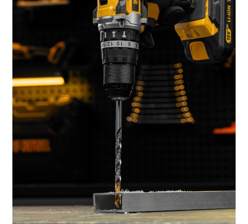 Сверло спиральное по металлу 8,5 х 165 мм, Р6М5, Golden Tip, удлиненное Denzel