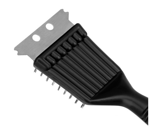 Щетка для чистки гриля 20 см, 2 в 1 (щетка, скребок) Camping Palisad