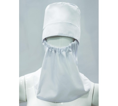 Подшлемник ХАССП с пелериной (тк.Оптима), белый