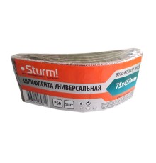 Шлифлента, 75х457мм, Р60, 5 шт, Sturm! (рус)