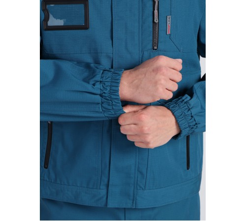 Куртка ProfLineSpecialist (тк.РипСтоп,240), циан/черный