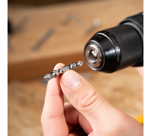 Набор бит двухстор., PH2-PH1х45мм, PZ2-PZ1х45мм, сталь S2, 2 шт. Gross