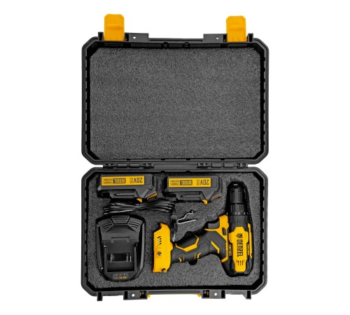 Дрель-шуруповерт аккумуляторная CDQ-20, Li-Ion, 20 В// Denzel