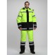 Костюм зимний Дорожник-Ультра (тк.Смесовая,210) п/к, лимонный/черный