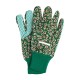 Перчатки садовые х/б ткань с ПВХ точкой, манжет, L Palisad