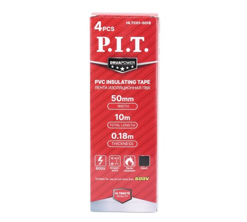 Лента изоляционная ПВХ P.I.T. DRUA HLTC01-5018