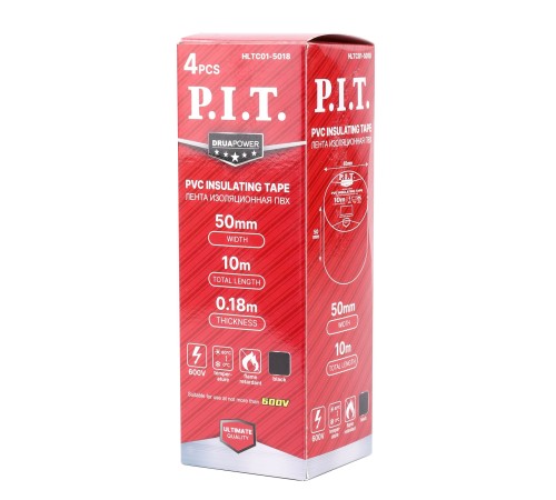 Лента изоляционная ПВХ P.I.T. DRUA HLTC01-5018