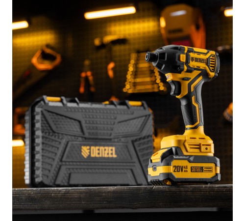 Винтоверт ударный аккумуляторный бесщет. CIDH-BL-20-270, Li-Ion, 20 В// Denzel