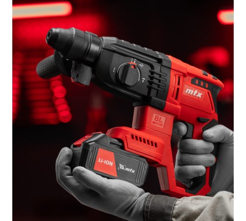 Перфоратор аккумуляторный бесщет. RHB-BL-20-26, 3 Дж, Li-Ion, 20 В// MTX