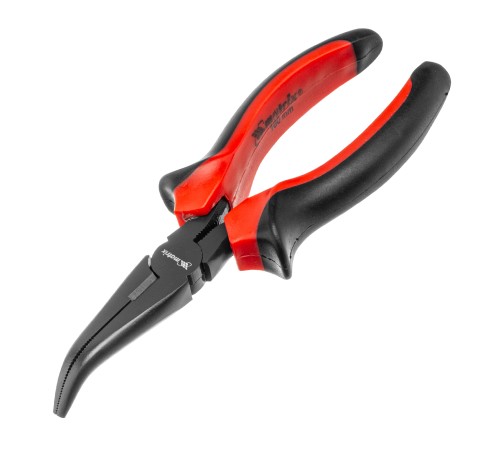 Длинногубцы изогнутые Black Nickel, 160 мм, двухкомпонентные рукоятки Matrix