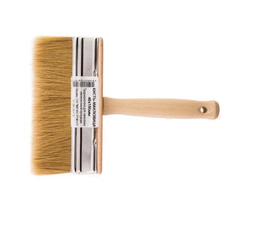 Кисть-ракля, 40 х 150 мм, натуральная щетина, деревянный корпус, деревянная ручка