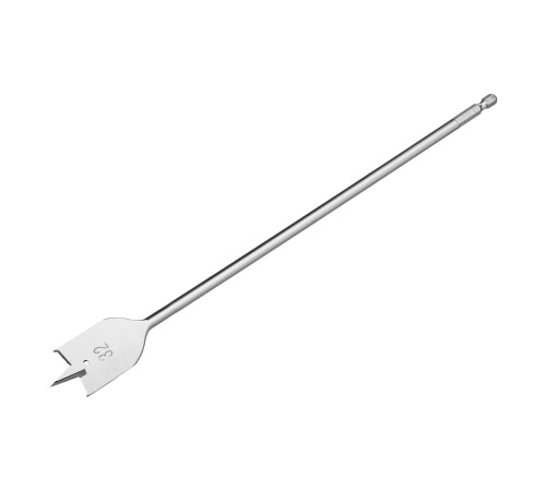 Сверло по дереву перовое удлиненное, 32 х 300 мм, шестигранный хвостовик Matrix