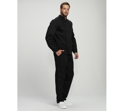 Китель повара Гастро (тк.Смесовая,160), черный