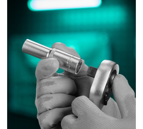 Головка торцевая удлиненная, 12 мм, шестигранная, CrV, под квадрат 1/2 Stels