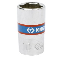 Головка торцевая стандартная шестигранная 1/4", 10 мм KING TONY 233510M Головка торцевая стандартная шестигранная 1/4", 10 мм KING TONY 233510M