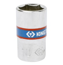 Головка торцевая стандартная шестигранная 1/4", 10 мм KING TONY 233510M Головка торцевая стандартная шестигранная 1/4", 10 мм KING TONY 233510M