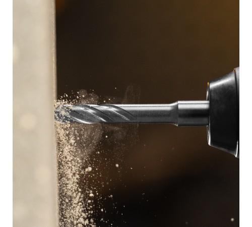 Бур по бетону, цельная крестовая пластина, 8x115 мм, SDS PLUS Denzel