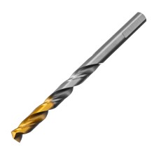 Сверло спиральное по металлу 8 x 117 мм, Р6М5, Golden Tip  Denzel