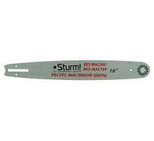 Пильная шина 16" Sturm! Паз 1,3мм, 3/8", 59зв, хвостовик PO БЕЗМАСЛЯНАЯ Пильная шина 16" Sturm! Паз 1,3мм, 3/8", 59зв, хвостовик PO БЕЗМАСЛЯНАЯ