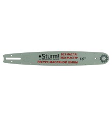 Пильная шина 16" Sturm! Паз 1,3мм, 3/8", 59зв, хвостовик PO БЕЗМАСЛЯНАЯ