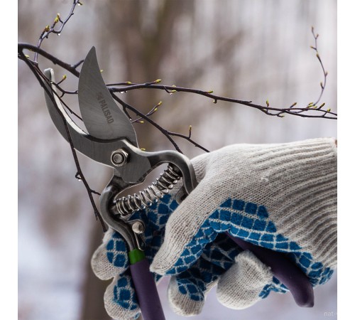 Секатор прямого реза 200 мм, обрезиненные рукоятки, Palisad