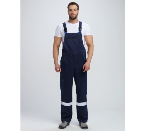 Костюм Титан СОП с капюшоном (тк.Смесовая,210) п/к, т.синий/васильковый