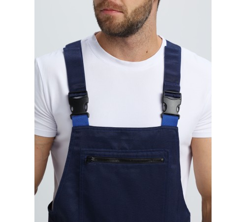 Костюм Титан СОП с капюшоном (тк.Смесовая,210) п/к, т.синий/васильковый