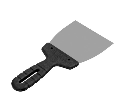 Шпательная лопатка из нержавеющей стали, 100 мм, пластмассовая ручка Сибртех Шпательная лопатка из нержавеющей стали, 100 мм, пластмассовая ручка Сибртех