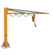 Кран консольный поворотный ручной TOR PSJ44100 1000 кг, высота 4 м, стрела 4 м