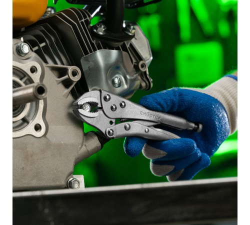 Зажим ручной, полукруглый захват, 180 мм Сибртех