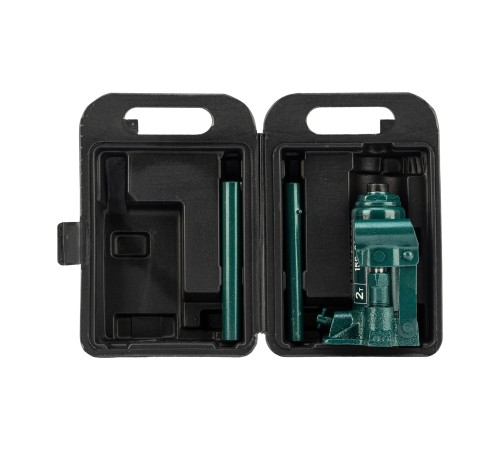 Домкрат гидравлический бутылочный, 2 т, 150-280 мм, в пласт. кейсе Сибртех Домкрат гидравлический бутылочный, 2 т, 150-280 мм, в пласт. кейсе Сибртех