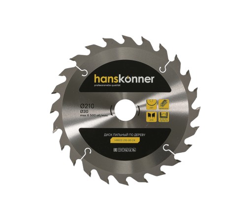 Диск пильный Hanskonner H9022-210-30-24 Диск пильный Hanskonner H9022-210-30-24