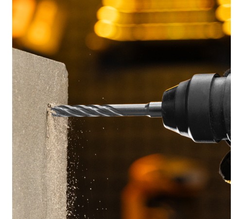 Бур по бетону, цельная крестовая пластина, 8x165 мм, SDS PLUS Denzel