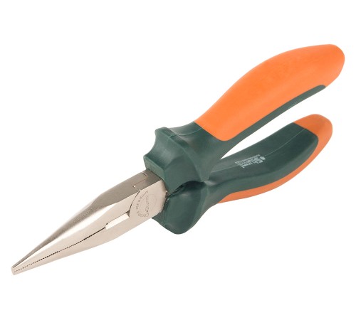 Тонкогубцы, 160мм, TPR рукоятки, никелированные, Sturm!