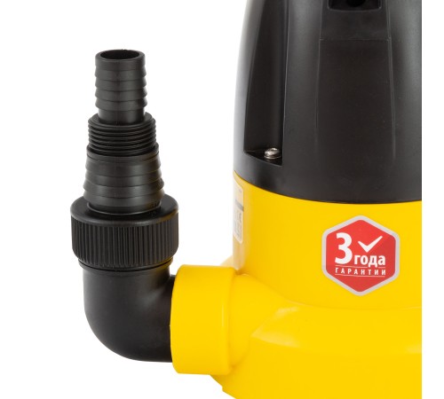 Дренажный насос DP500E, 500 Вт, подъем 7 м, 7000 л/ч Denzel