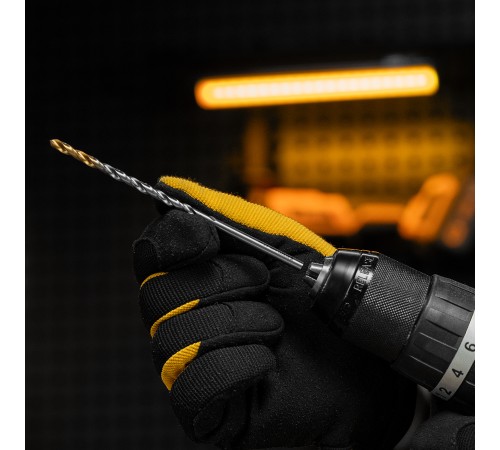 Сверло спиральное по металлу 4,5 х 126 мм, Р6М5, Golden Tip, удлиненное Denzel