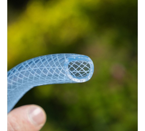 Шланг поливочный прозрачный армированный 3-х слойный, 1/2